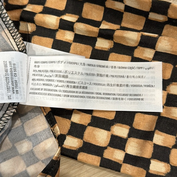 Abercrombie & Fitch button-down collared checkered long sleeve dress size small - Picture 10 of 10